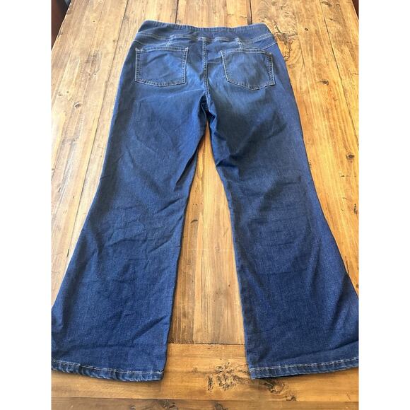 Free People We The Free Penny Flare Jeans Size Medium Pull On Pants Bootcut - Picture 7 of 15